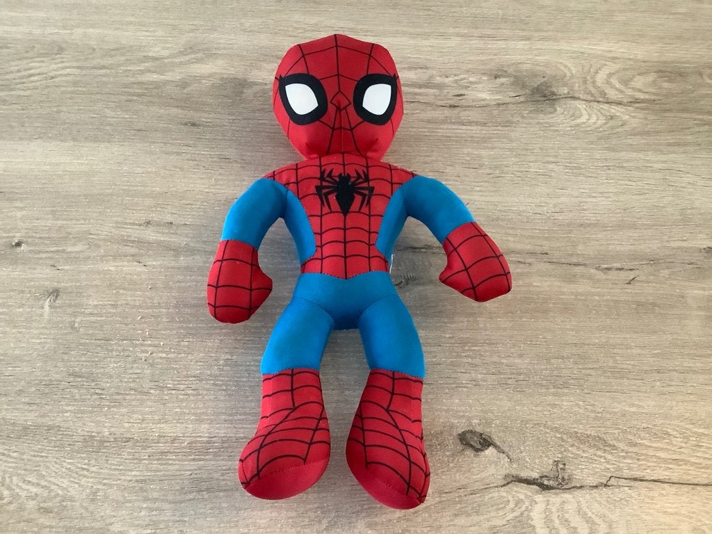 Personnage en peluche Marvel Spider-Man (sonore) (35 cm), Enfants & Bébés, Enlèvement ou Envoi, Overige karakters, Lavable, Autres marques