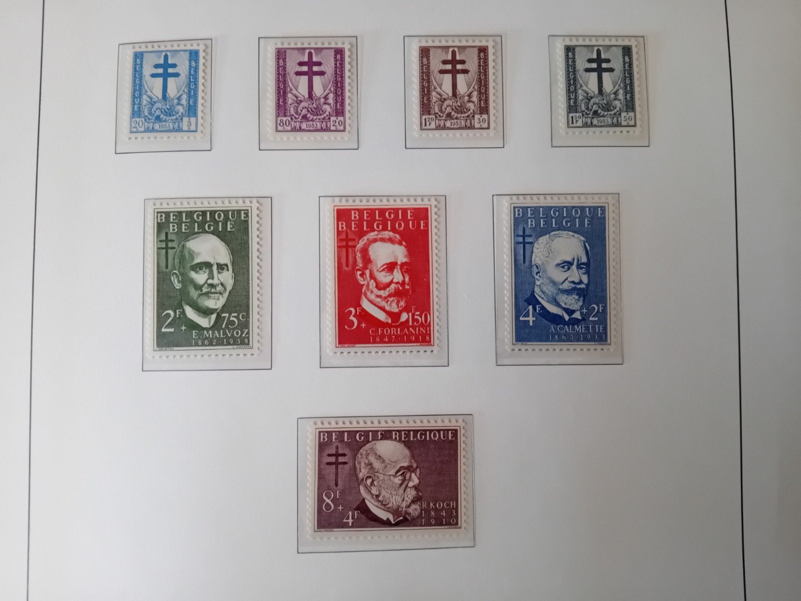 Timbres de Belgique n 930/937** lot 199P, Enlèvement ou Envoi, Neuf
