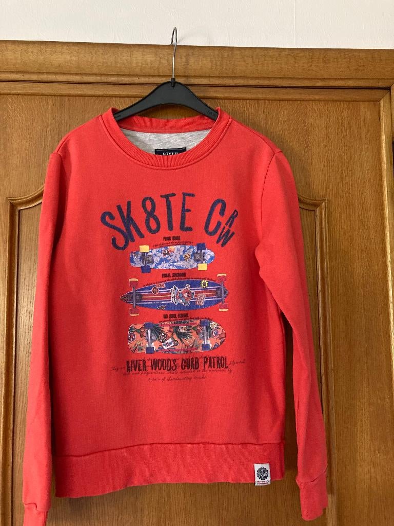 Lichtrode sweater, River Woods, 12 jaar, 152, Garçon, River Woods, Enlèvement ou Envoi, Pull ou Veste