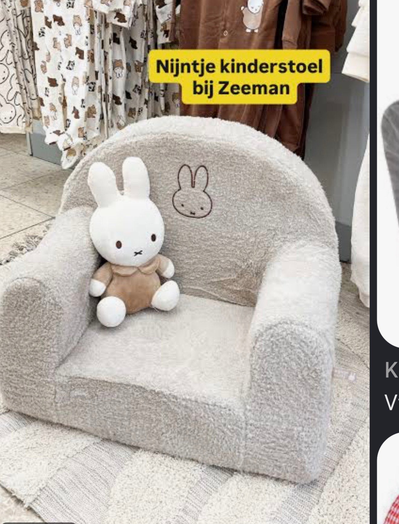 Zeteltje nijntje, Enfants & Bébés, Jouets | Peluches, Nijntje, Enlèvement, Utilisé, Lapin