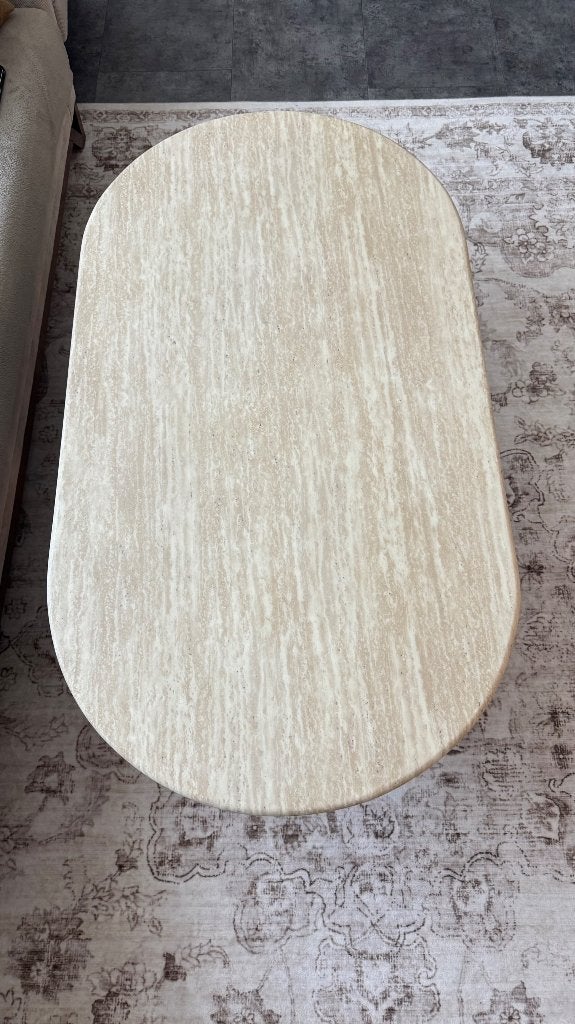 Salontafel, Huis en Inrichting, Tafels | Salontafels, Ophalen, Overige materialen, 100 tot 150 cm, Japandi en modern