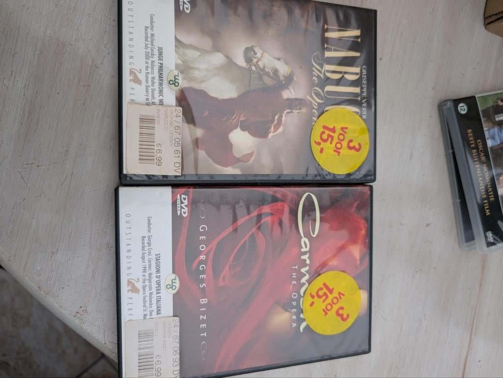 OPERA DVD'S NABUCCO EN CARMEN, Cd's en Dvd's, Ophalen of Verzenden