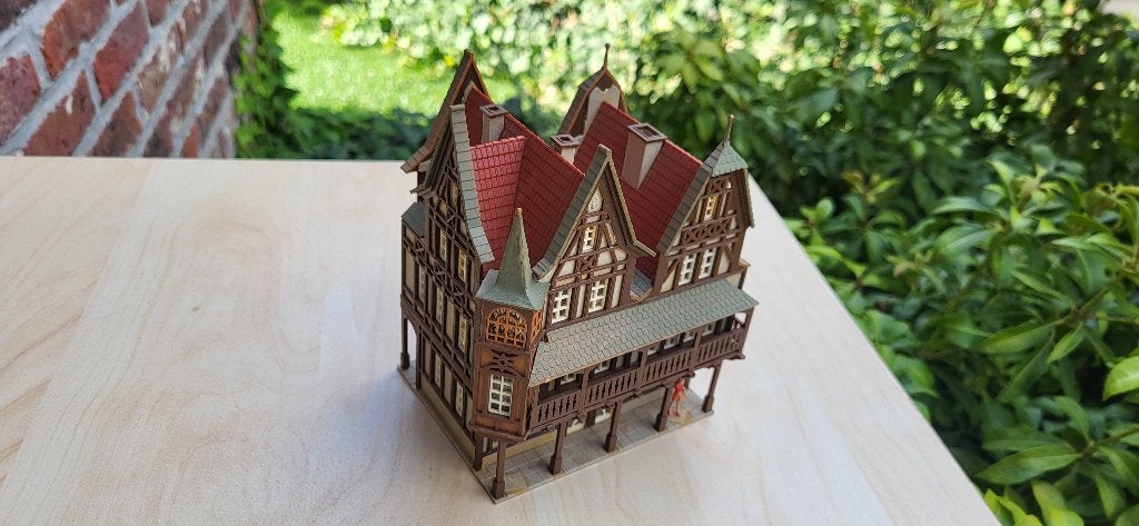 vollmer H0 supermooie stadswoning, Hobby & Loisirs créatifs, Trains miniatures | HO, Comme neuf, Pont, Tunnel ou Bâtiment, Enlèvement ou Envoi