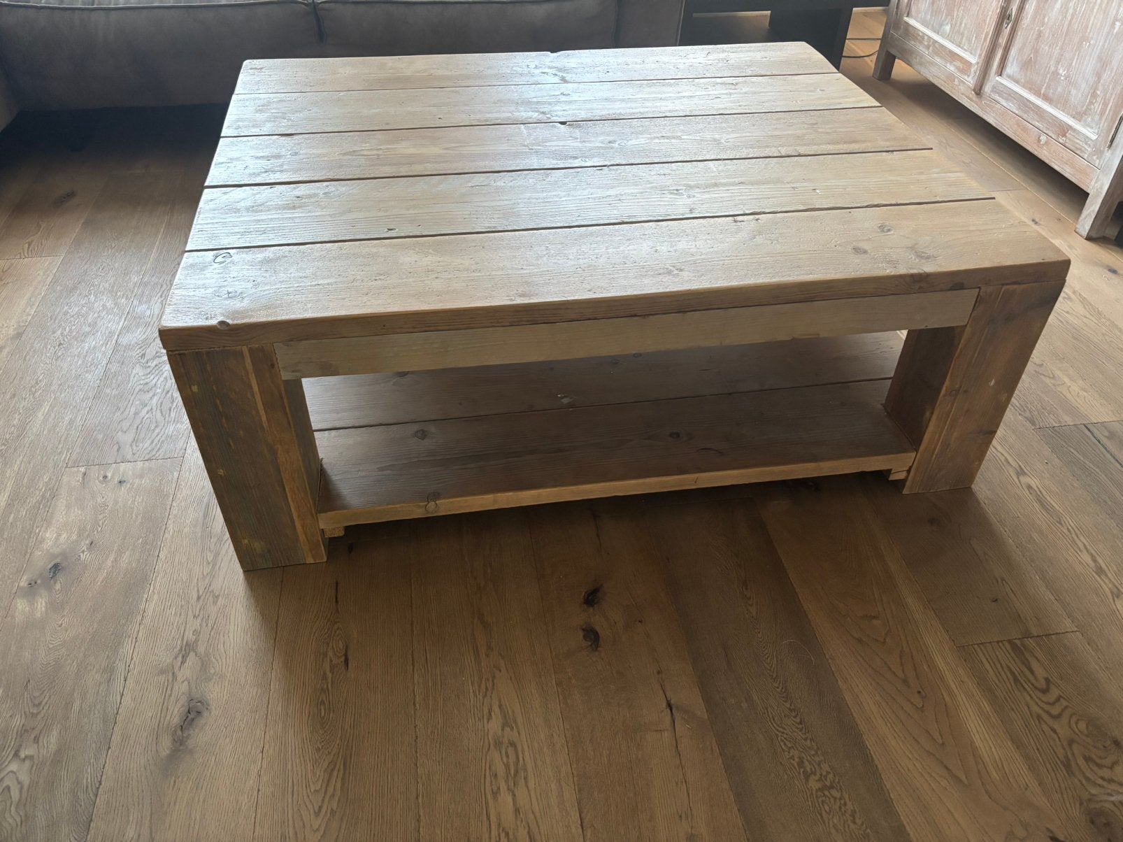 Salontafel steigerhout, Huis en Inrichting, Ophalen, Zo goed als nieuw