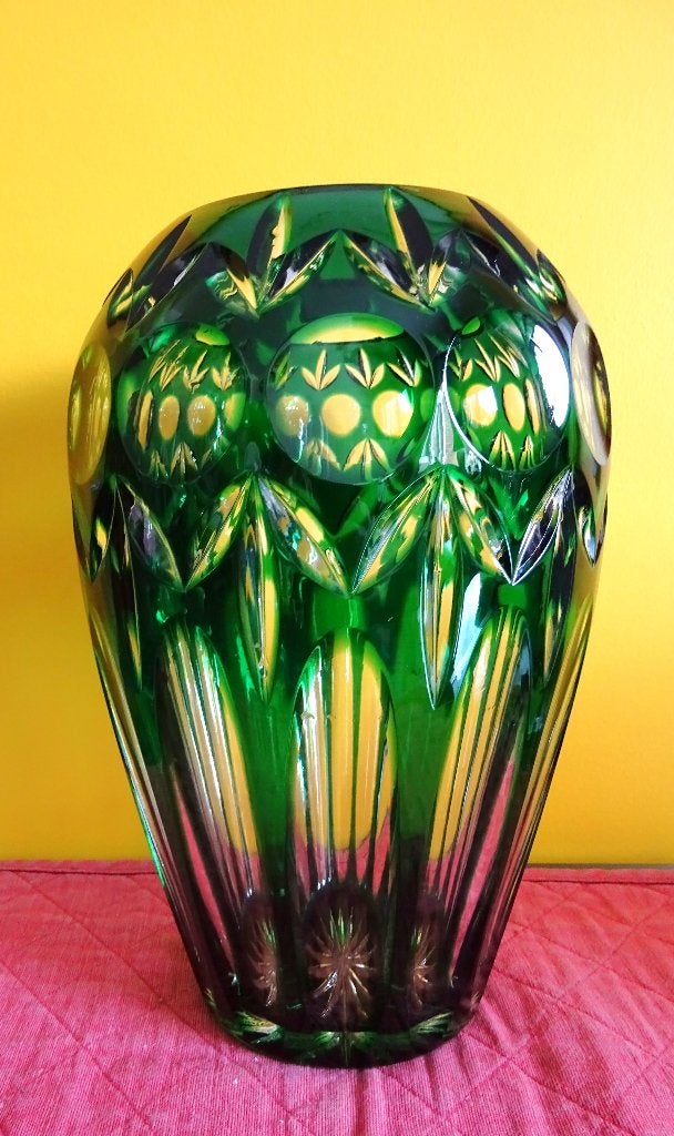 VASE VAL SAINT LAMBERT ART DECO 1930, Antiquités & Art, Enlèvement ou Envoi