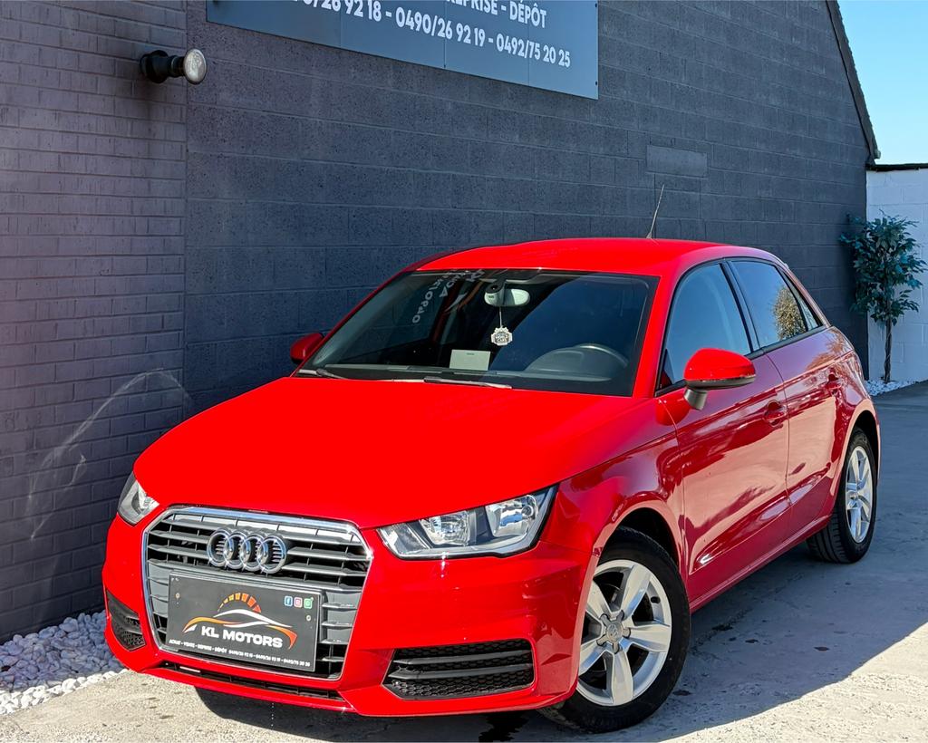 AUDI A1 SPORTBACK 1.4CR TDI 90CV 2017 128 000KM EURO 6B, Autos, Rouge, Achat, A1, Euro 6
