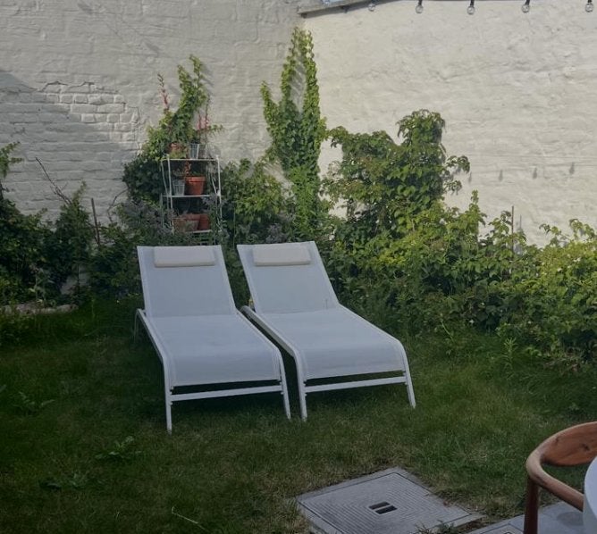 Ligbedden, Jardin & Terrasse, Enlèvement, Comme neuf, Autres matériaux, Pliant