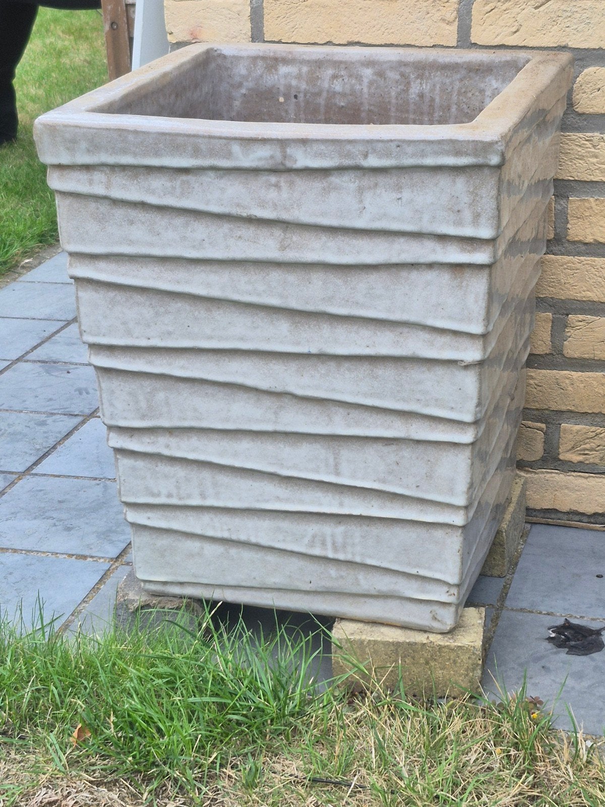 bloembak, Ophalen, Minder dan 60 cm, Vierkant, Zo goed als nieuw