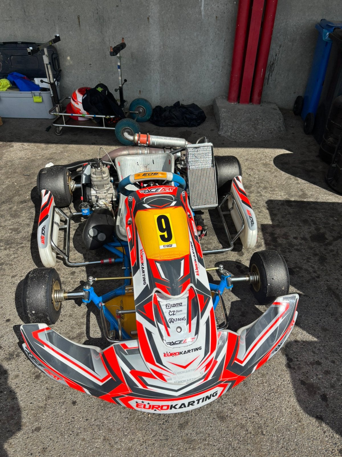 IAME X30 125cc– Excellent état - Alfano 6– Numero 9, Sports & Fitness, Karting, Enlèvement, Comme neuf
