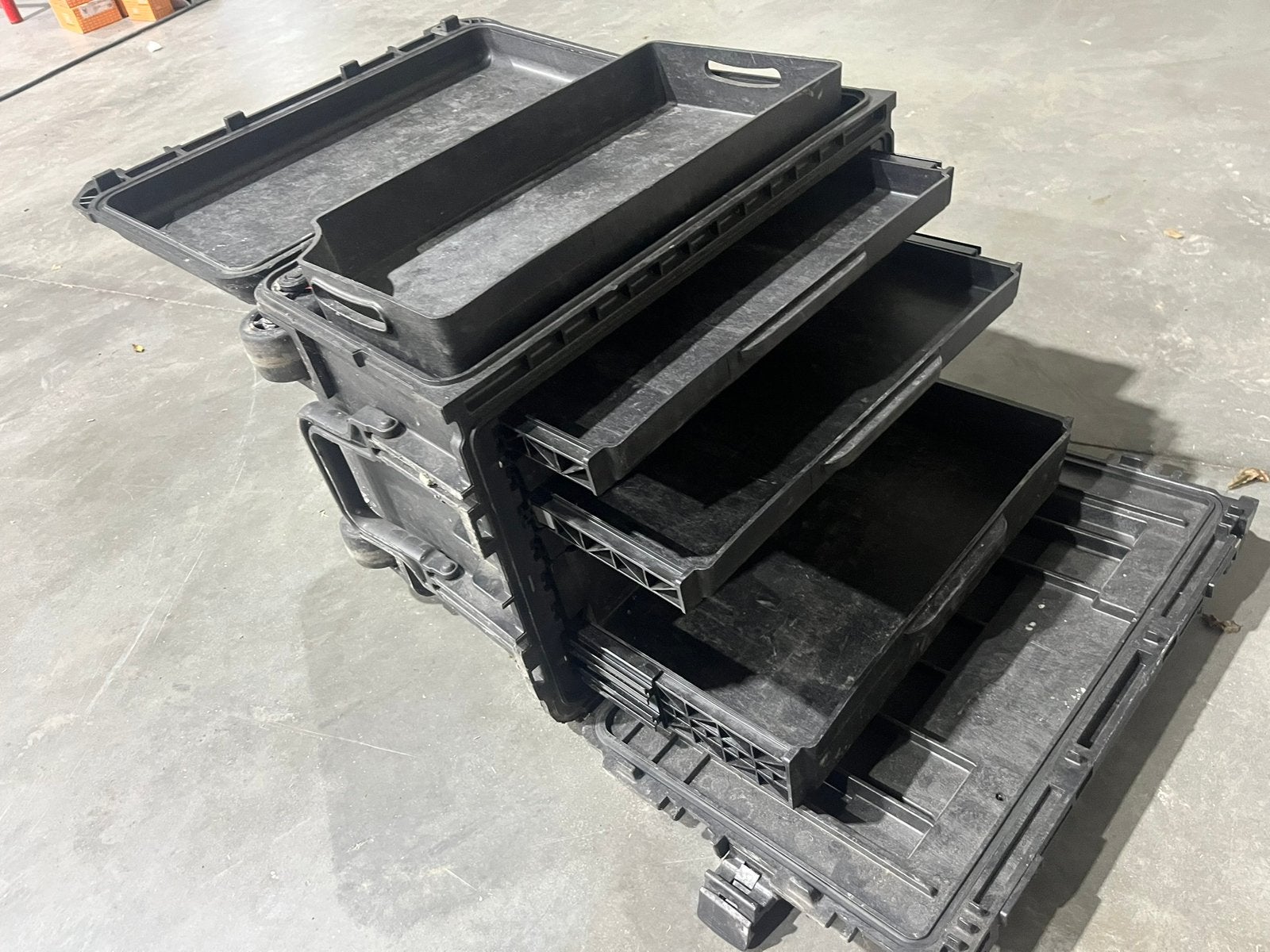 Peli case met schuiven 0450, Ophalen, Gebruikt
