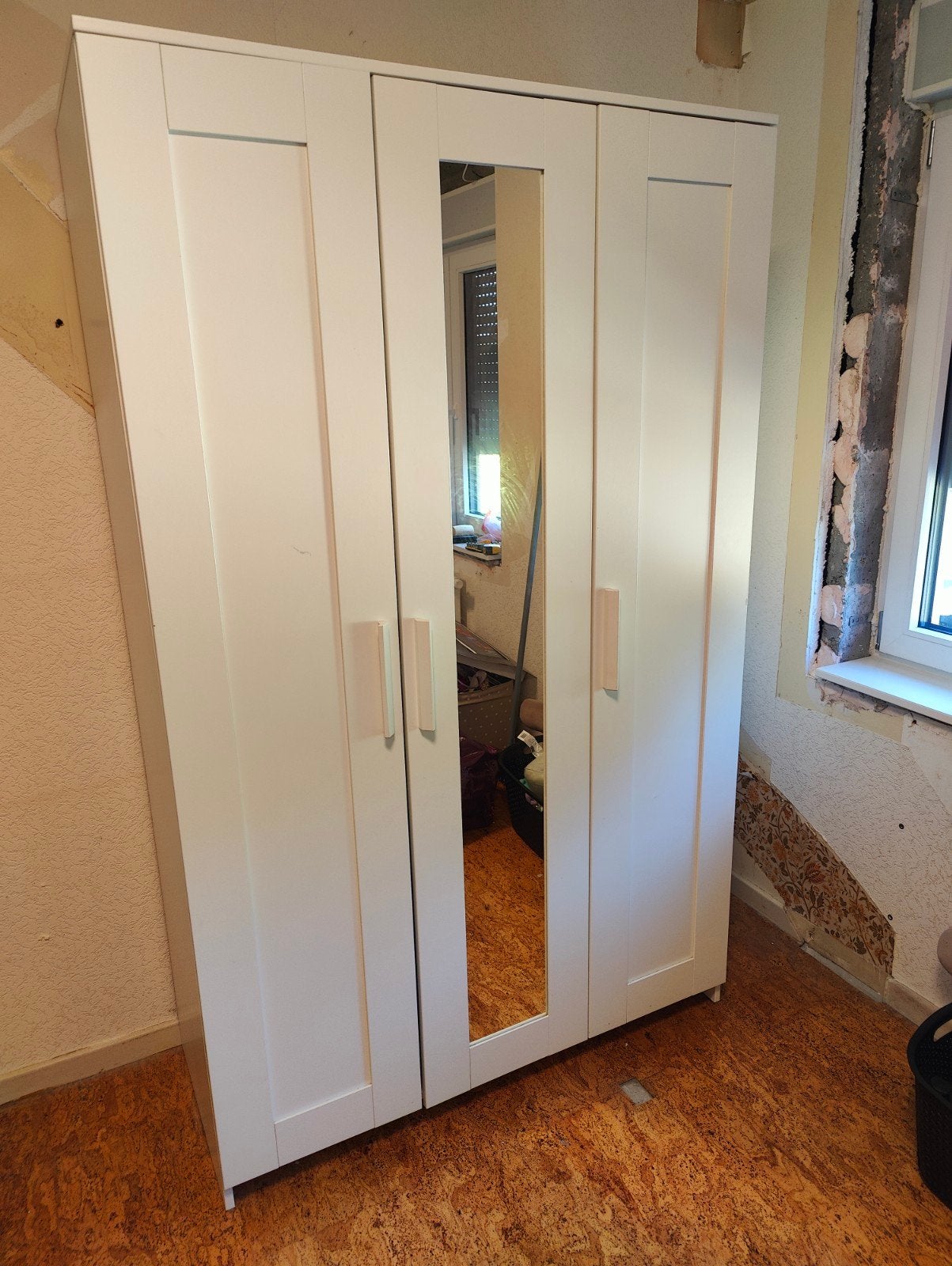 Armoire 3 portes Brimnes Ikea. Blanc. 117x50x190 cm., Maison & Meubles, 100 à 150 cm, Utilisé, Avec tablette(s), 50 à 75 cm