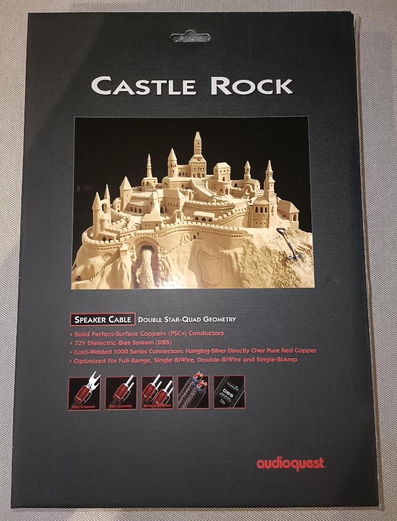 Audioquest Castle Rock 2,5m Single-BiWire luidsprekerkabel, Ophalen of Verzenden, Zo goed als nieuw, 2 tot 5 meter, Luidsprekerkabel