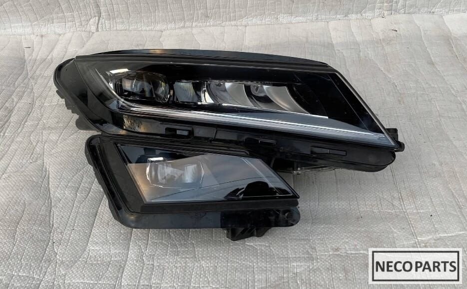 SKODA KODIAQ FULL LED KOPLAMP 566941016E ALLES LEVERBAAR !!, Gebruikt, -, -, Ophalen of Verzenden