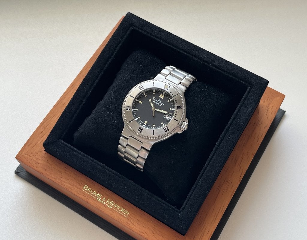 Baume & Mercier Formula S – ref. MV04FO16 (incl. box), Montre-bracelet, Autres marques, Enlèvement ou Envoi, Acier