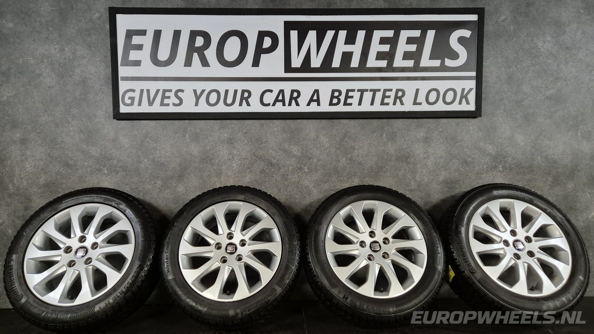 16 inch Seat Leon Audi A3 Golf 7 8 winterbanden velgen, Auto-onderdelen, Banden en Velgen, Gebruikt, -, Banden en Velgen, -