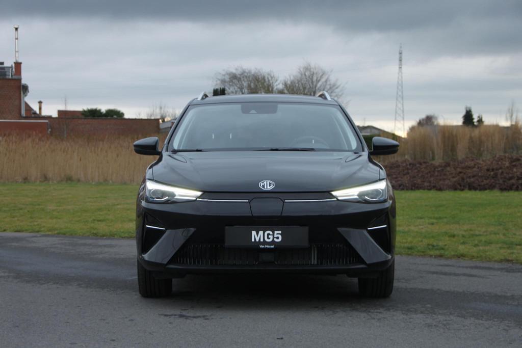 MG MG5 Long Range 61 kWh COMFORT, Auto's, MG, Gebruikt, Zwart, Zwart, Automatische klimaatregeling