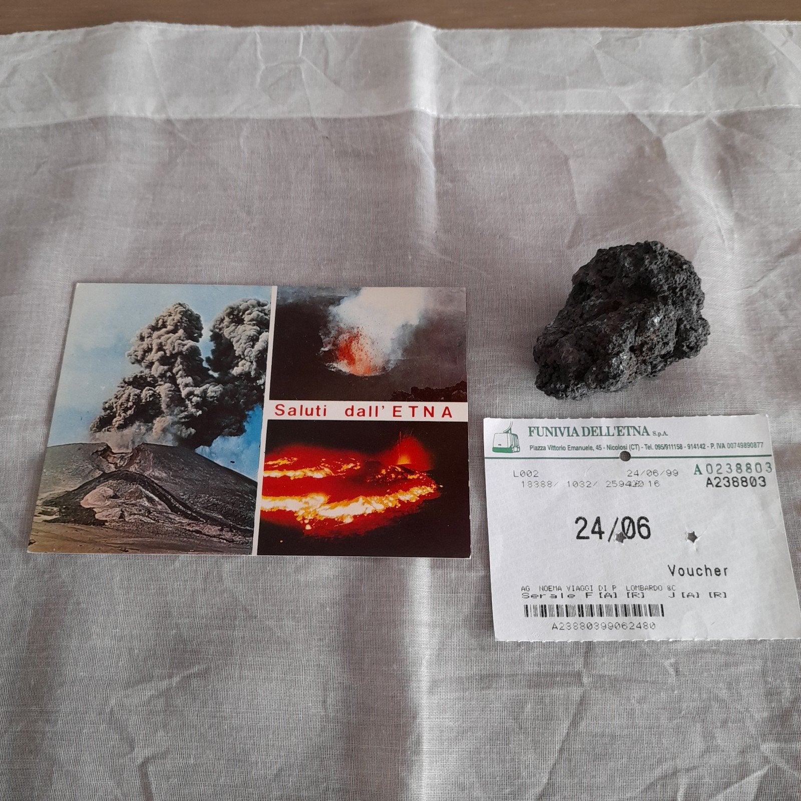 Souvenirs van vulkaan Etna - Sicilië., Enlèvement ou Envoi