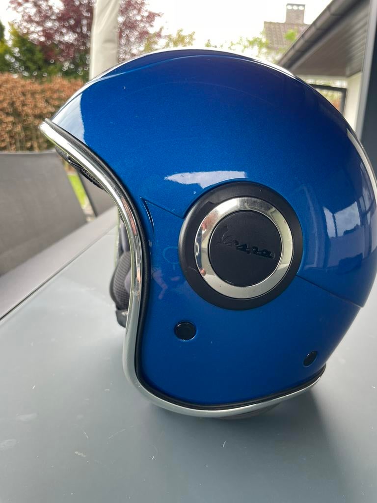 Vespa jet helm (weinig gebruikt - als nieuw) maat S, Fietsen en Brommers, Brommerhelmen, Zo goed als nieuw, Ophalen of Verzenden