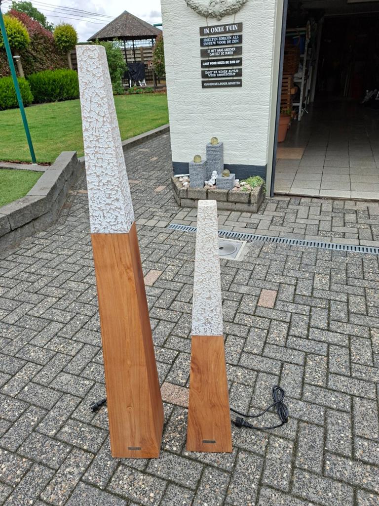 2 staande lampen voor binnen en buiten met stekker ⁸, Tuin en Terras, Ophalen