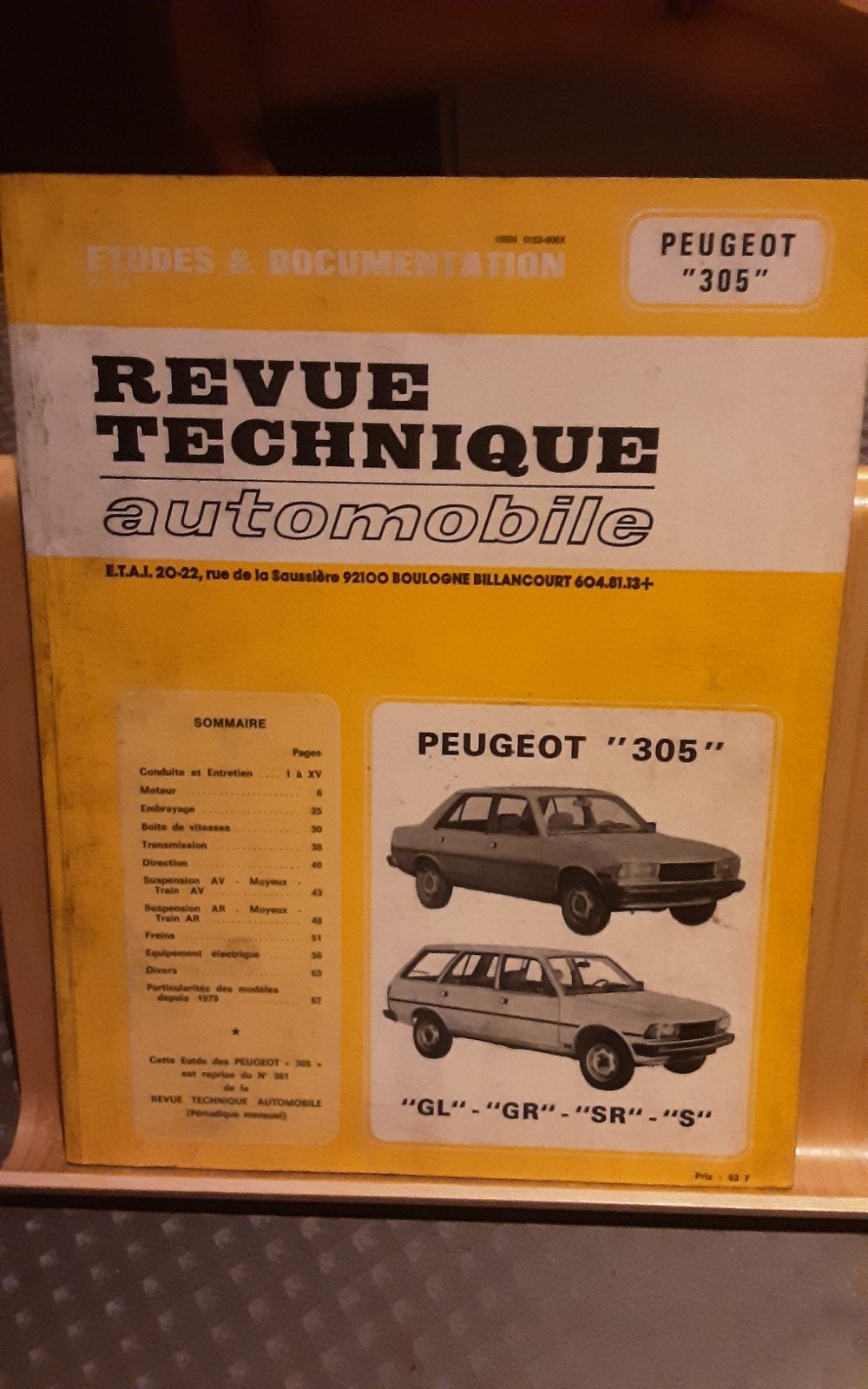 PEUGEOT 305 revue technique, Enlèvement ou Envoi, Peugeot