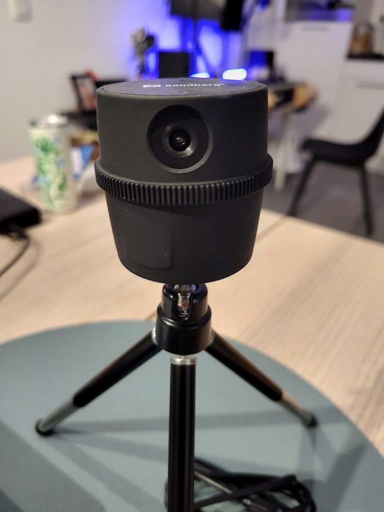 Sandberg motion tracking webcam 1080p (prima staat), Enlèvement ou Envoi, Sandberg, Windows, Micro