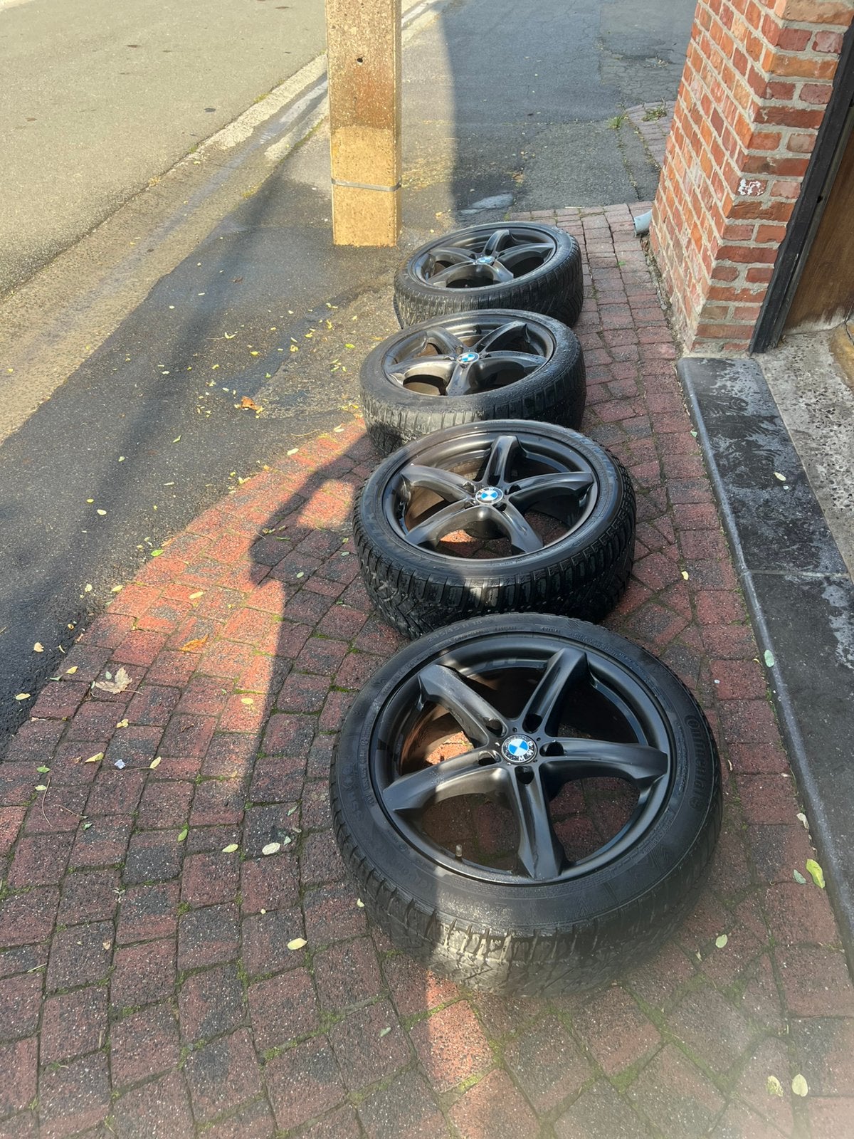 Bmw velgen met banden 18 inch, Enlèvement, Comme neuf