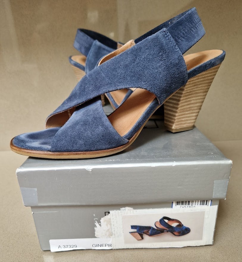 Blauwe sandaal, maat 39., Ophalen, Blauw, Mia Via, Sandalen of Muiltjes