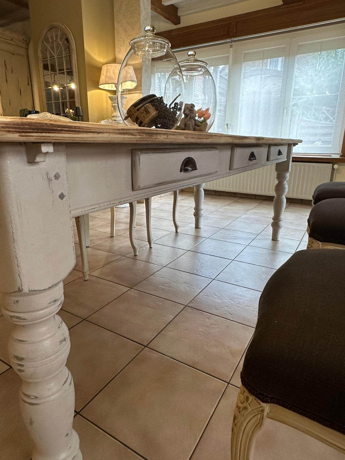 Landelijke eettafel, Ophalen