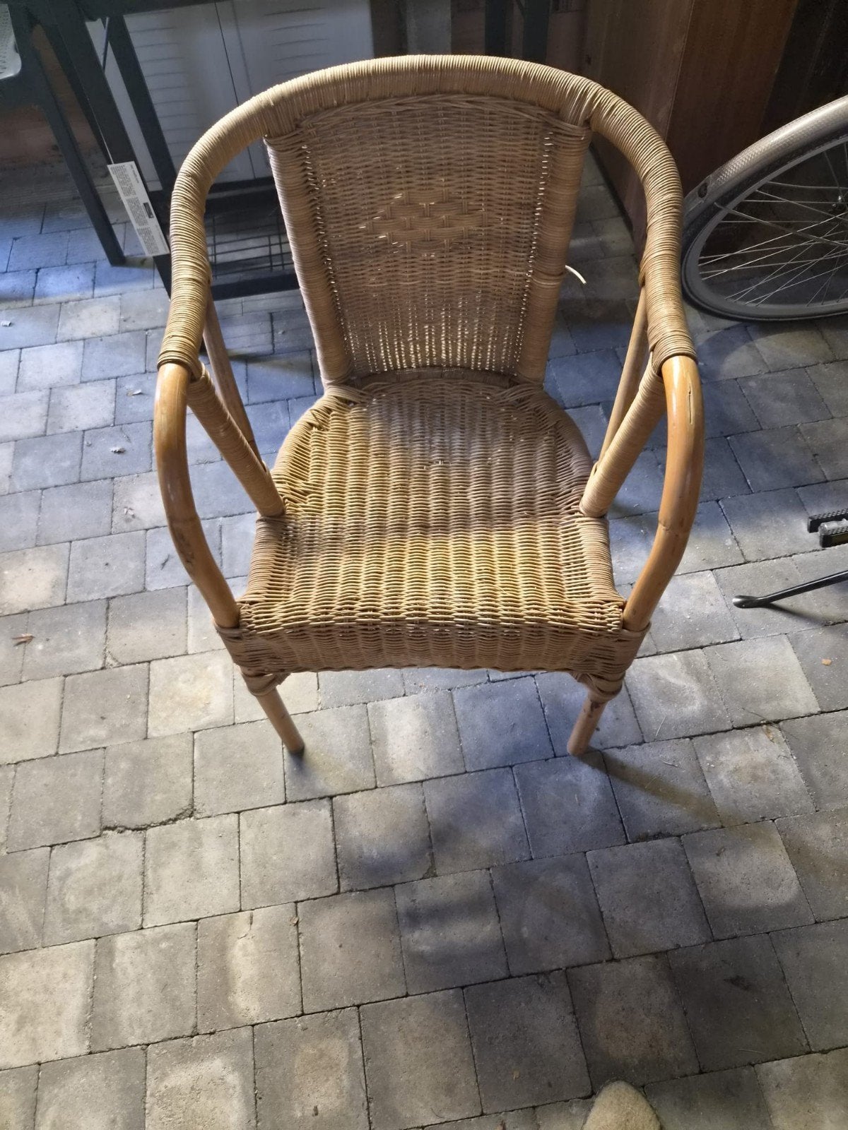 rieten tuinstoel, Tuin en Terras, Ophalen
