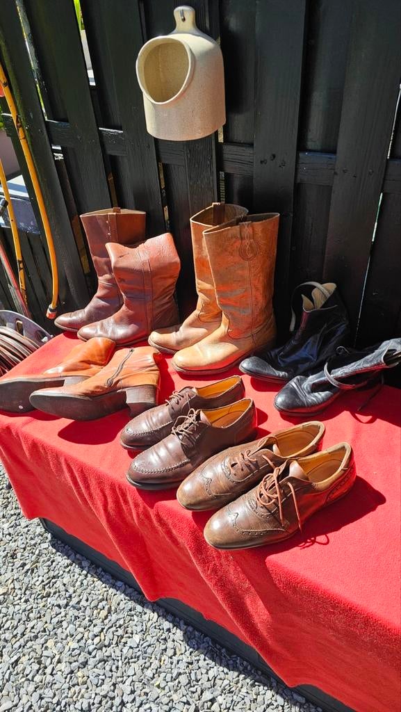 Chaussures italienne de marque. Pure cuir P43, Bottes, Enlèvement, Santos, Comme neuf