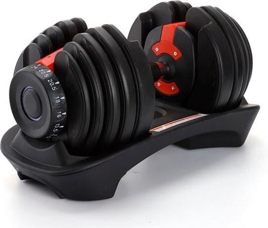 Verstelbare Dumbbells Set 24KG, Sport en Fitness, Fitnessmaterialen, Gebruikt, Dumbbell, Armen, Borst, Rug, Ophalen