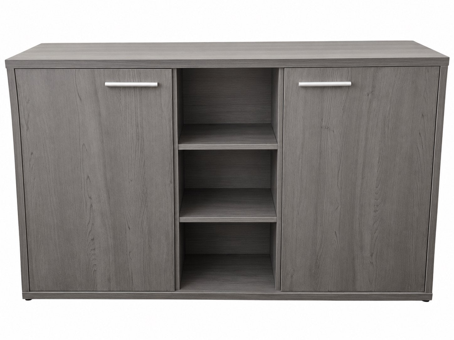 Meuble de rangement / buffet gris – 2 portes + niches, Maison & Meubles, Enlèvement, Comme neuf