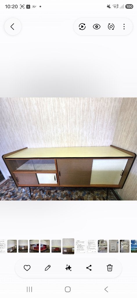 Buffet bas vintage années 60, Avec porte(s), Enlèvement, Utilisé, 50 à 100 cm