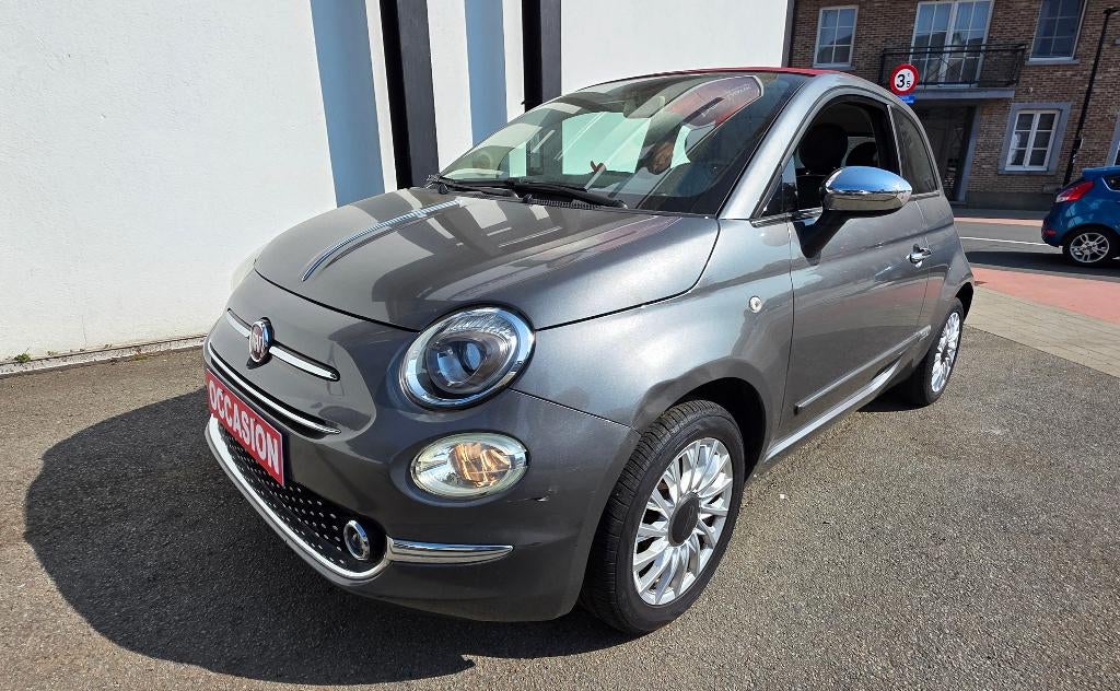 FIAT 500C CABRIO / AIRCO / 98.000KM, Argent ou Gris, Achat, Euro 6, Entreprise
