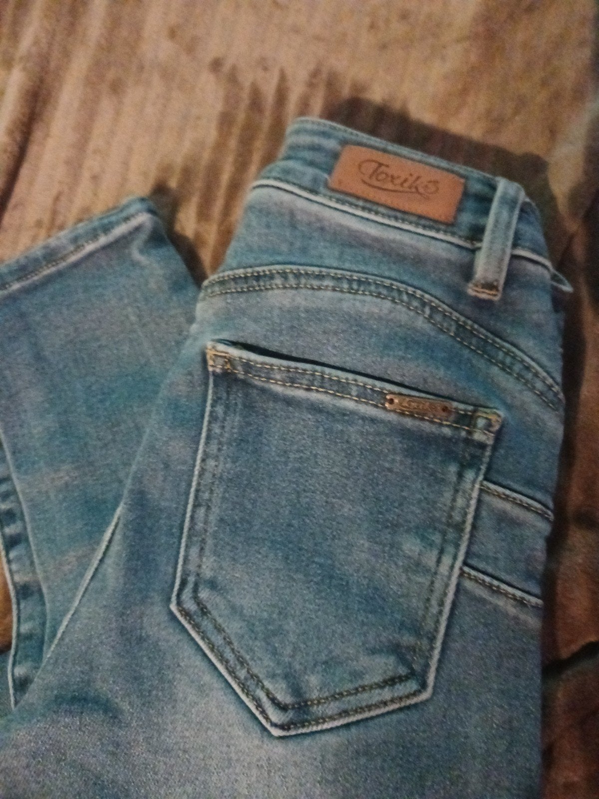 Jeansbroek Toxik3 - maat XS / 34 - Zo goed als nieuw, Ophalen of Verzenden, Zo goed als nieuw, Blauw, Toxik3