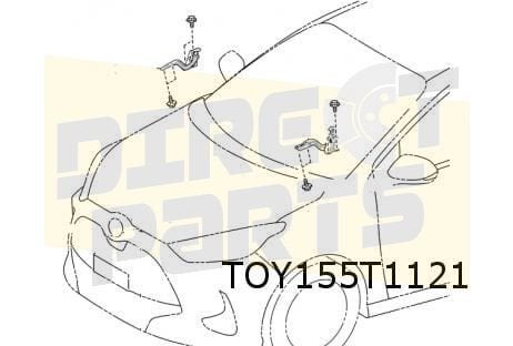 Toyota Aygo X / Yaris Motorkapscharnier Links Origineel! 534, Neuf, -, Mazda, -