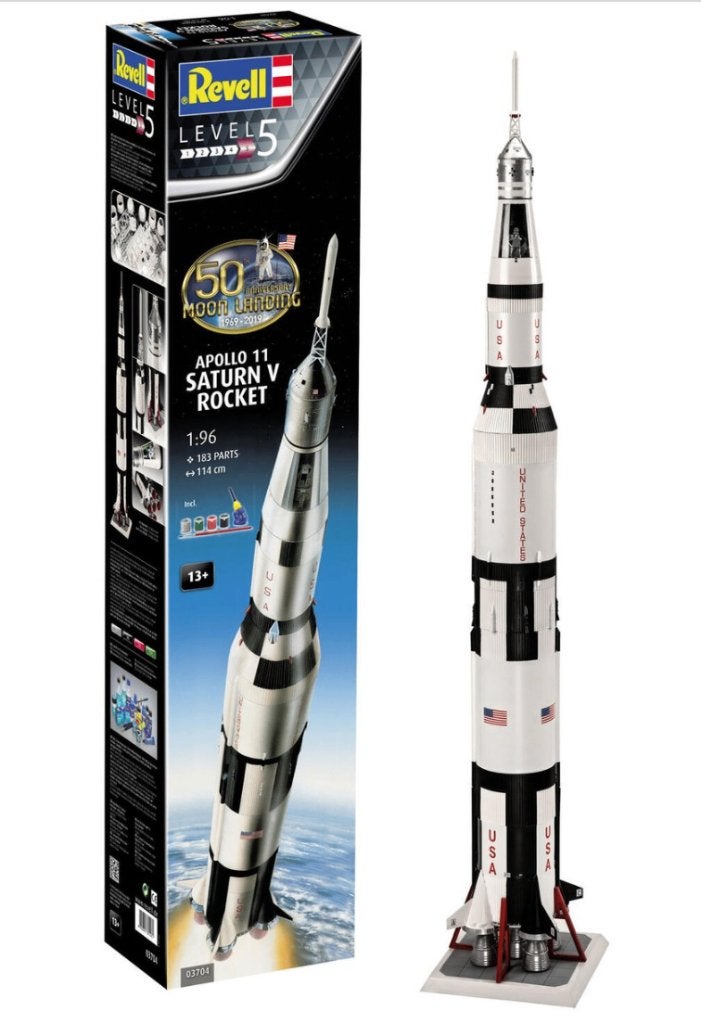 Apollo Fusée Saturn V Revell 1/96 + pièces détachées, Neuf, 1:50 ou moins, Enlèvement ou Envoi, Revell