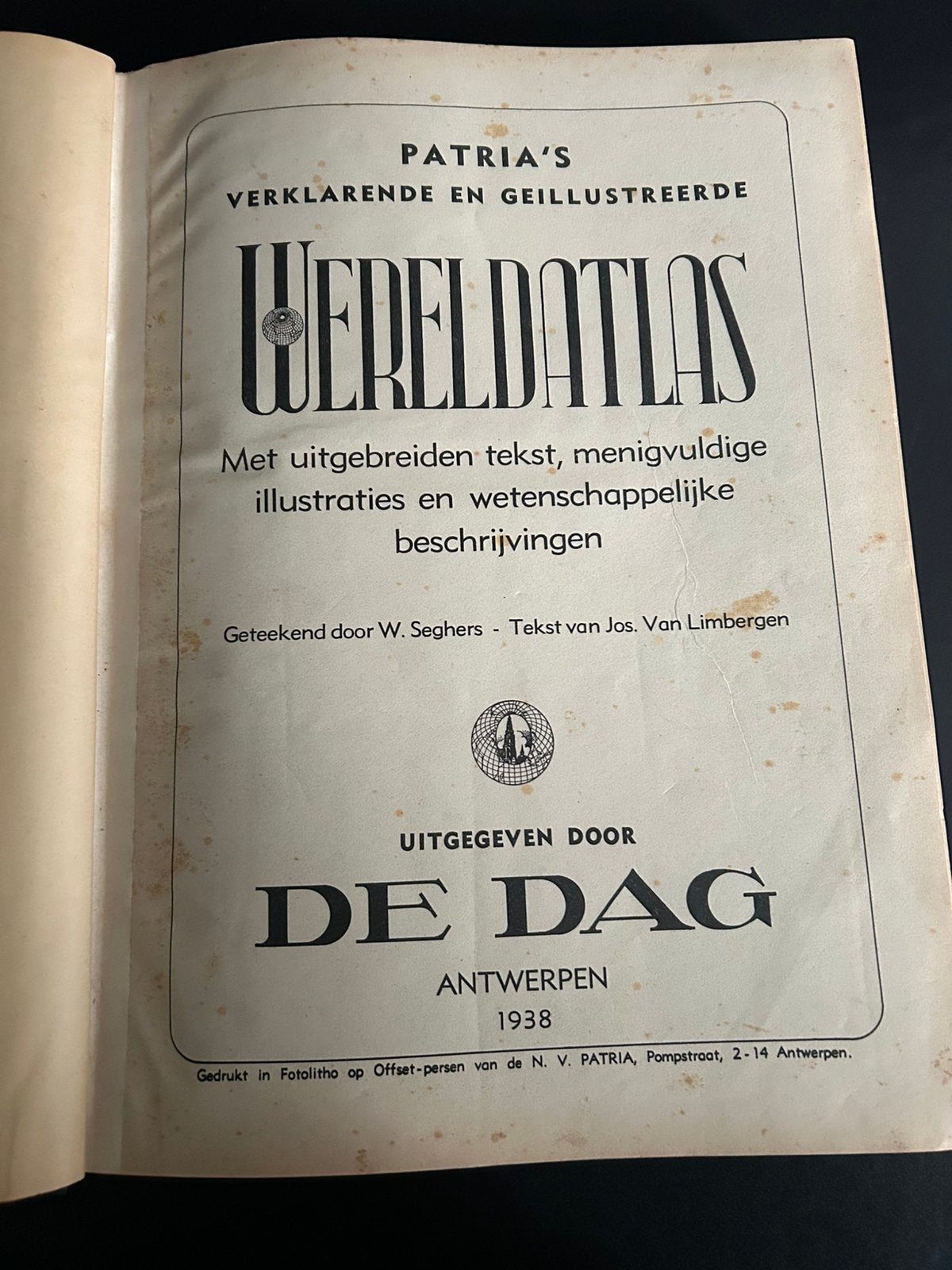 Oude wereldatlas, Antiek en Kunst, Ophalen