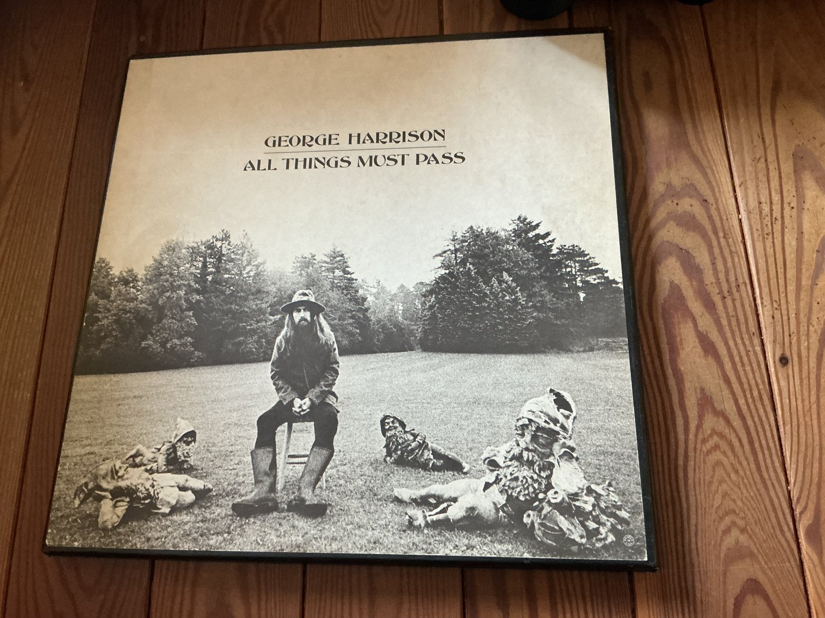 LP x 3 - George Harrison - All things must pass, Cd's en Dvd's, Ophalen of Verzenden, Gebruikt, LP