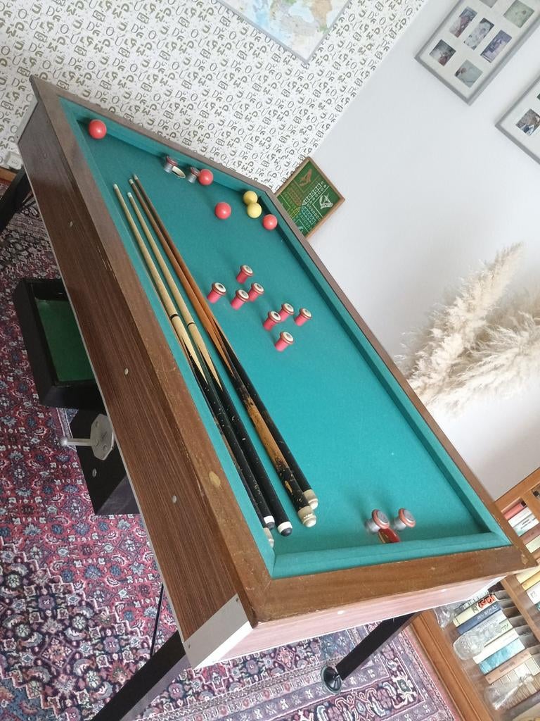 Te koop tapbiljard arduin blad 112/190 CM  laken 88/166 cm, Ophalen, Gebruikt, Biljarttafel