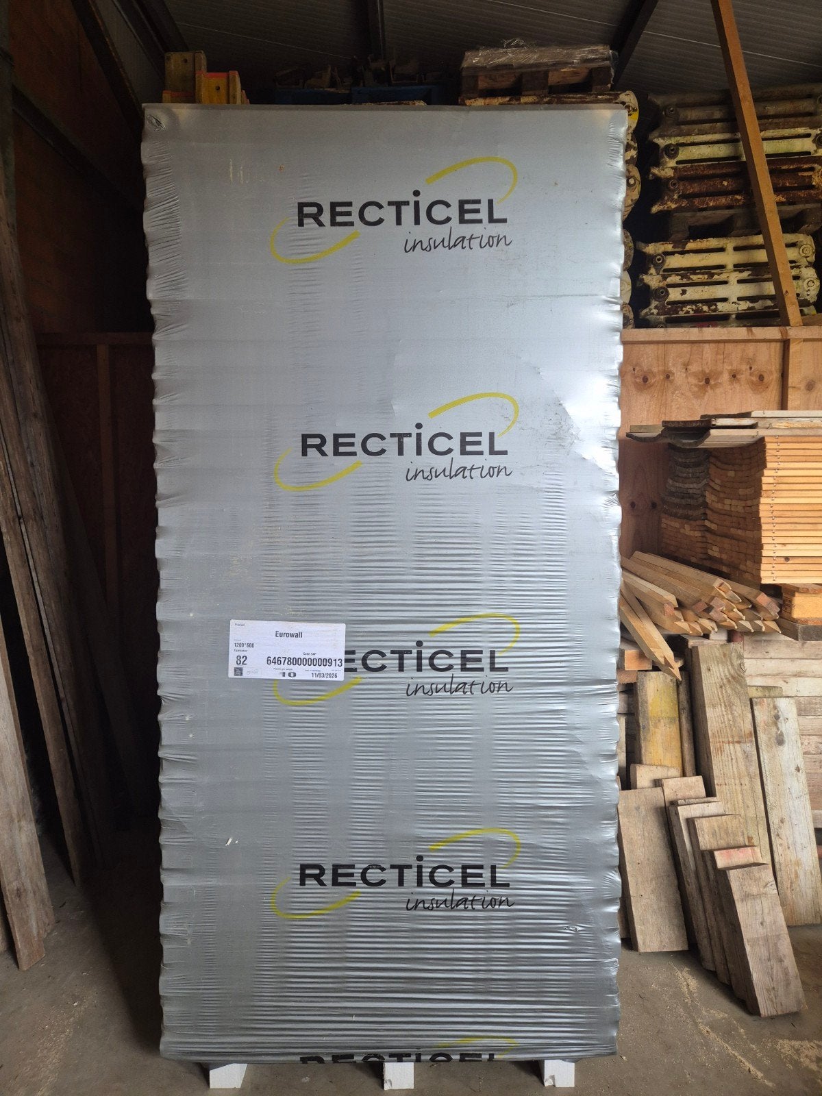 Recticel isolatie(eurowall)51,84m² + isolatieplugen + spouwh, Ophalen, Nieuw, Hardschuim (Pir), 15 m² of meer