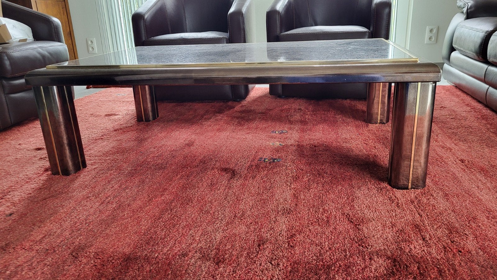 Salontafel met marmeren blad, Ophalen