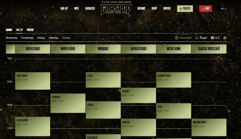 gezocht graspop zondag Ticket-mastertransfer of samen ingang, Eén persoon