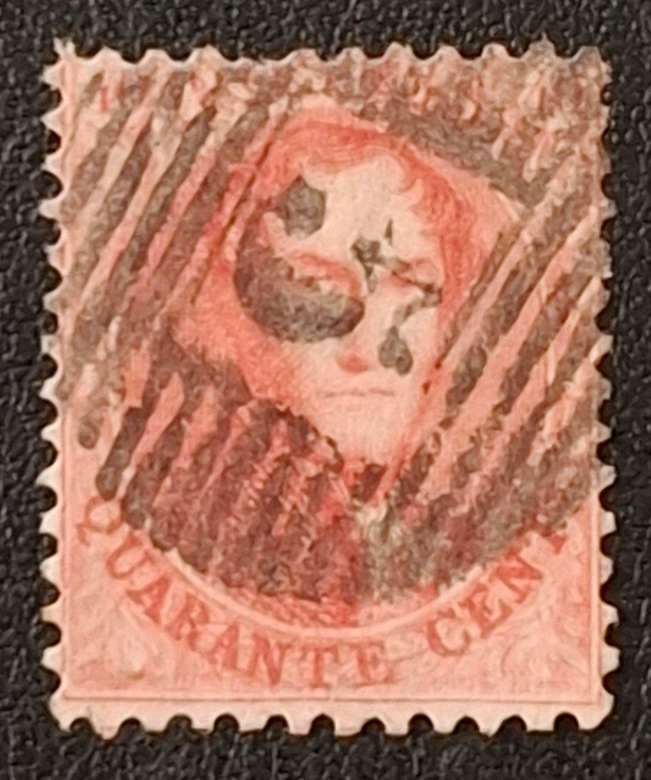 België: OBP 16 (●) Medaillons 1863., Met stempel, Koninklijk huis, Frankeerzegel, Ophalen of Verzenden