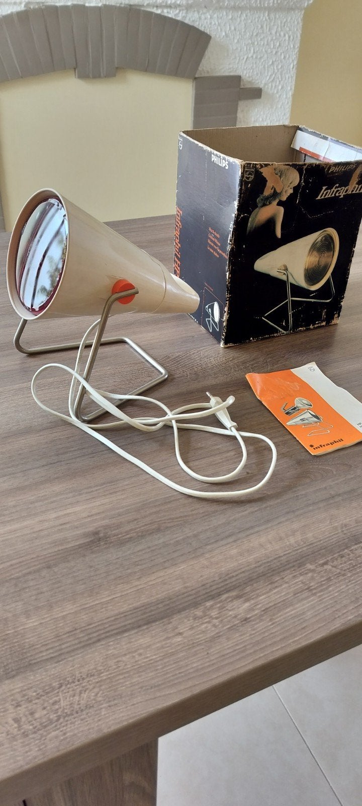Philips Infraphil HP3609 - Warmtelamp, Antiquités & Art, Art | Objets design, Enlèvement