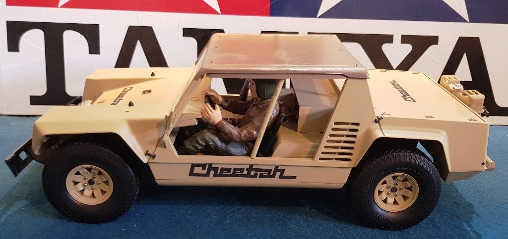 Vintage Tamiya Lamborghini Cheetah #58007 nieuw gebouwd, Hobby en Vrije tijd, Modelbouw | Radiografisch | Auto's, Elektro, Verzenden