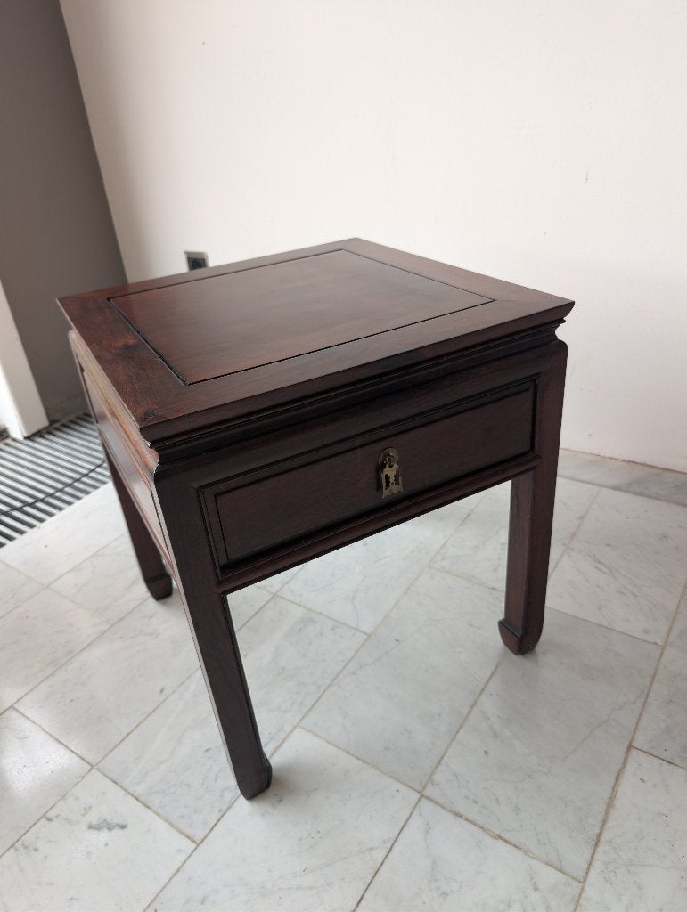 Mid century antieke bijzet tafels aziatische stijl, Ophalen