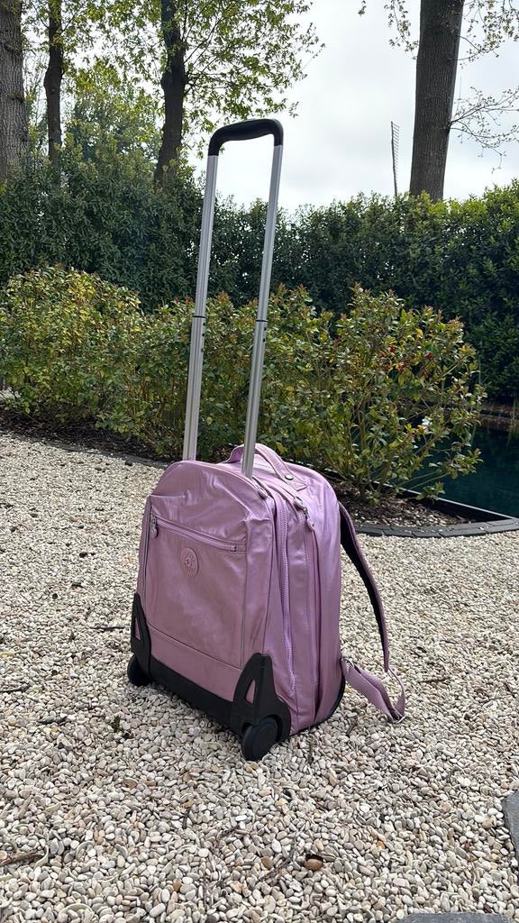 kipling school tas, Ophalen, Gebruikt, Paars, Wieltjes