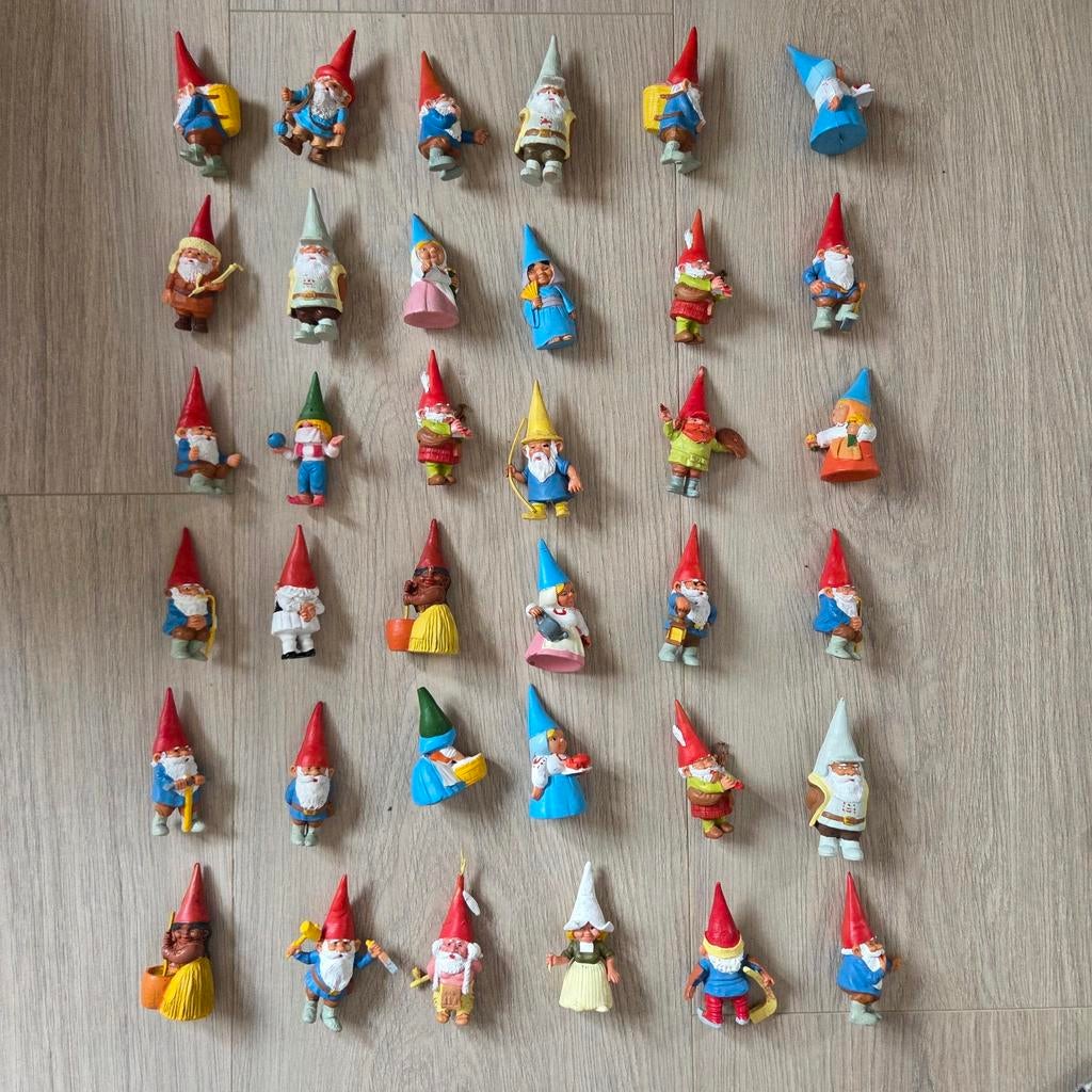 36 David de kabouter figuren. In uitstekende staat., Verzenden