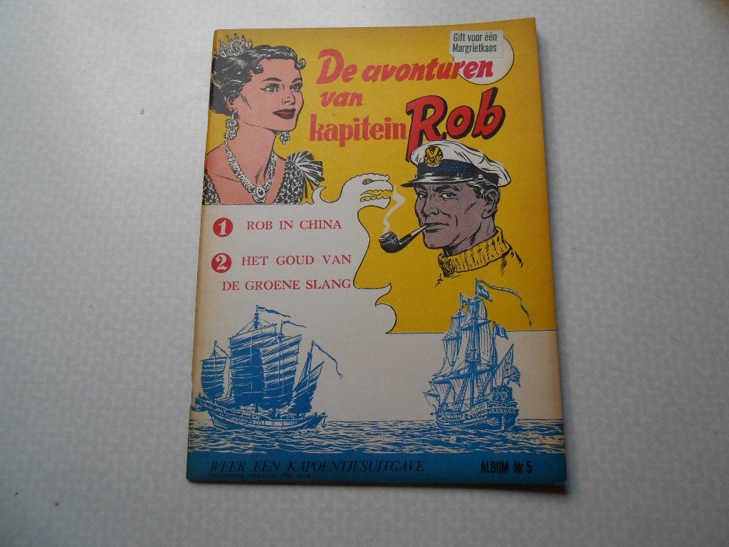 Kapitein Rob in China + Het goud van de Groene Slang 1959, Livres, BD, Comme neuf, Une BD, Enlèvement ou Envoi